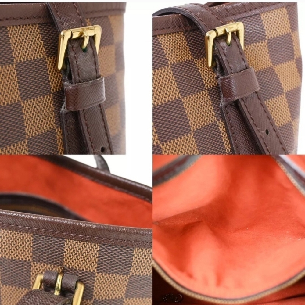Louis Vuitton Brown Damier Ebene Marais Bucket Shoulder Bag - Picture 12 of 16